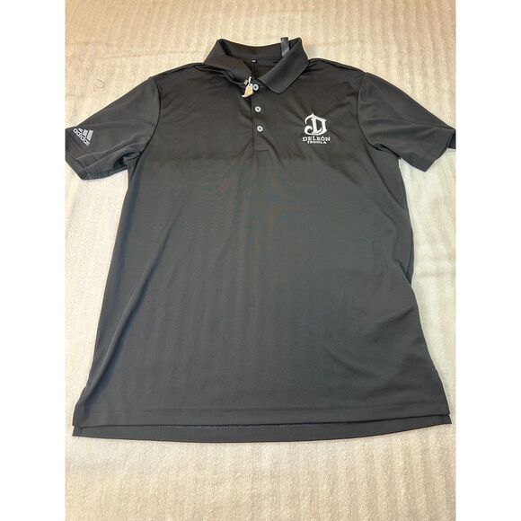 Rare Adidas DeLeón Tequila Polo Shirt Men’s M Black Promo UPF 50 Golf - Picture 1 of 7